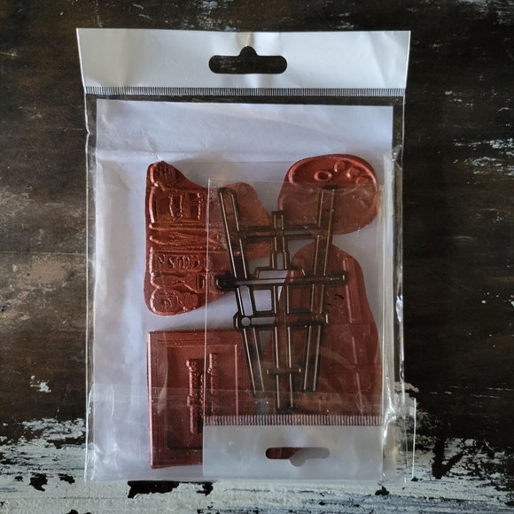 Local King Rubber Stamp Picasso Rubber Stamp Set with Matching Die - Picture 3 of 3